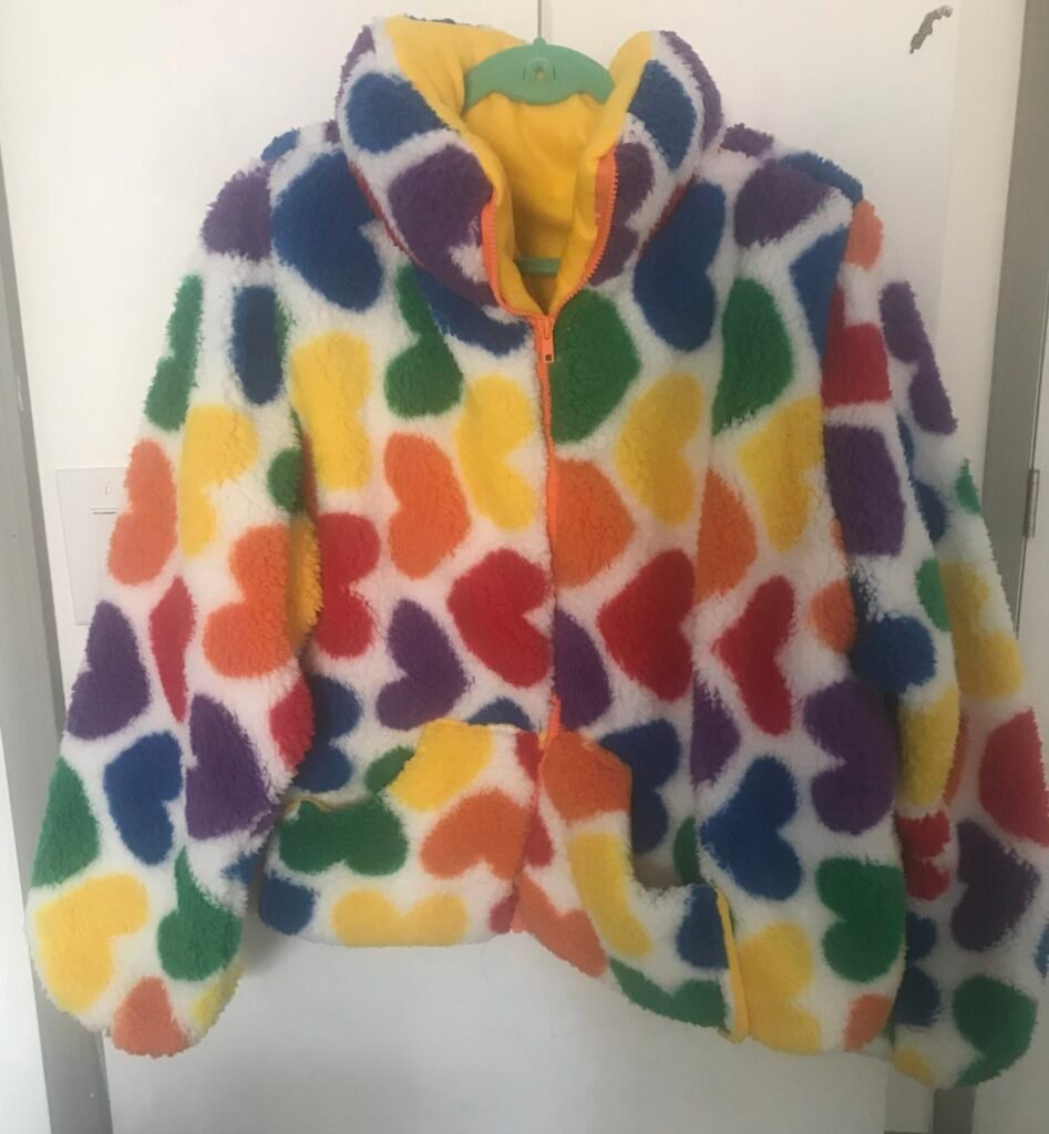 Women Colorful Heart Spring/Fall Coat